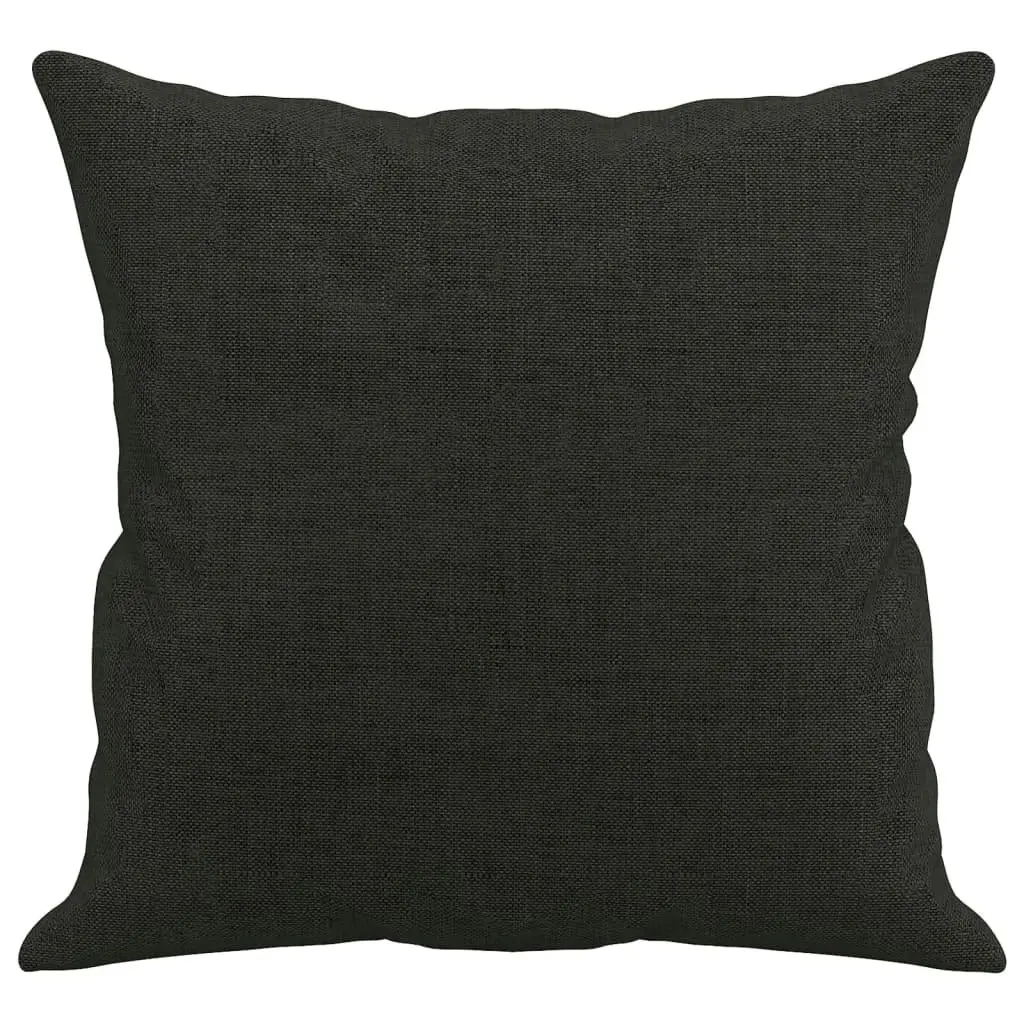 Throw Pillows 2 pcs Black 40x40 cm Fabric 349475