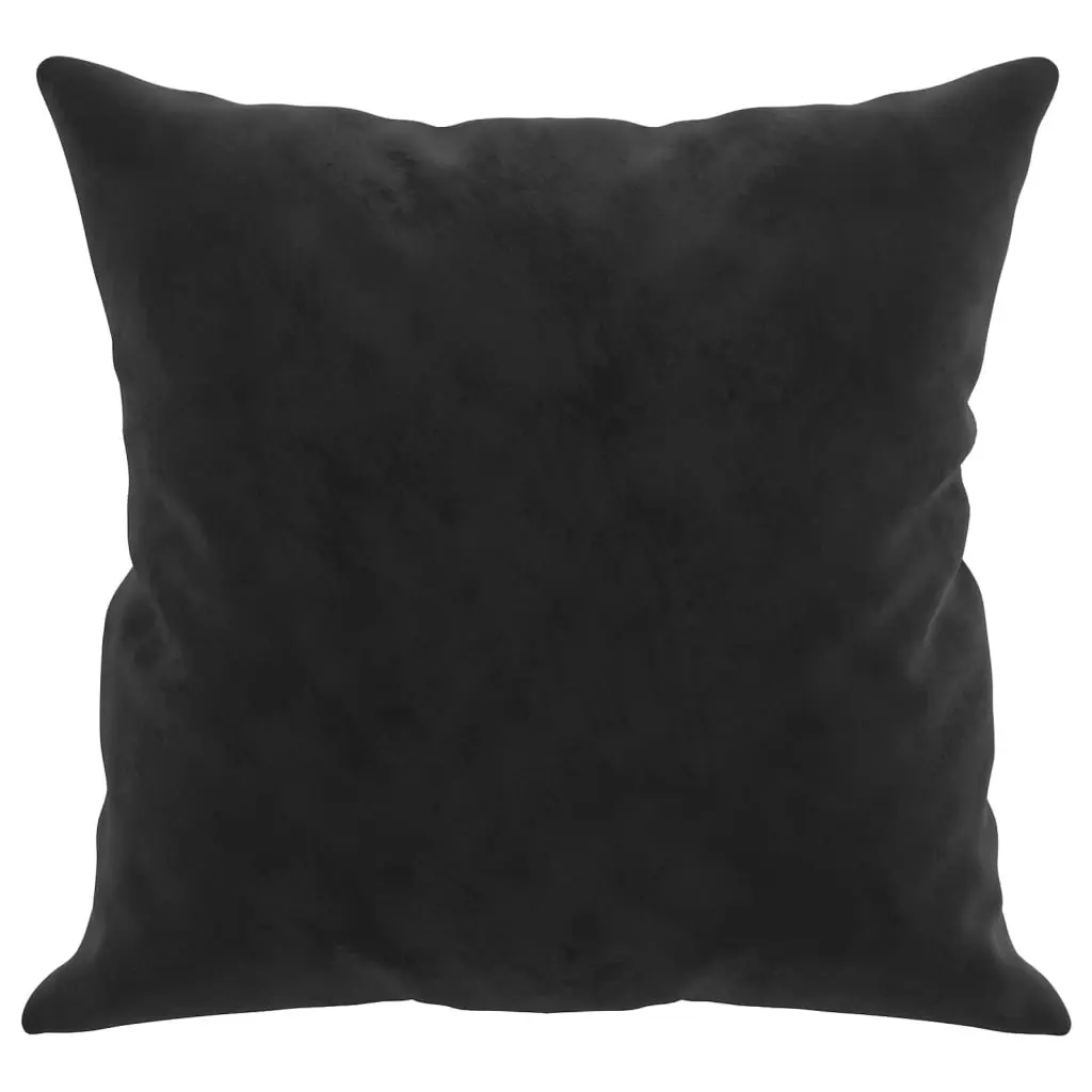 Throw Pillows 2 pcs Black 40x40 cm Velvet 349490