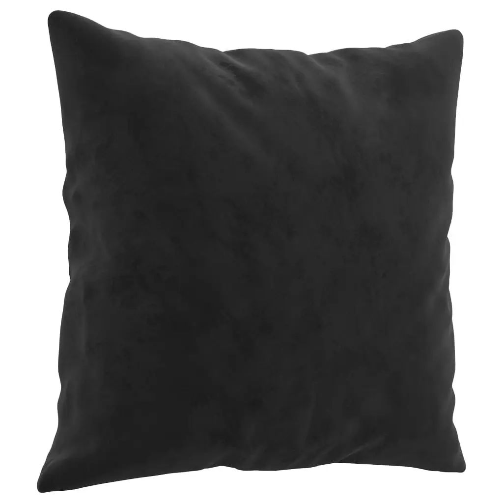 Throw Pillows 2 pcs Black 40x40 cm Velvet 349490