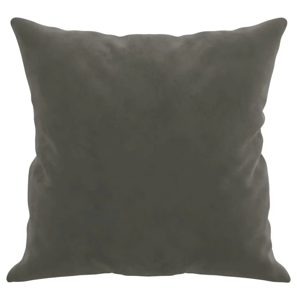 Throw Pillows 2 pcs Dark Grey 40x40 cm Velvet 349486