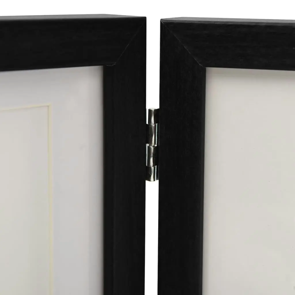 Trifold Photo Frame Collage Black 22x15 cm+2x(10x15 cm) 332754