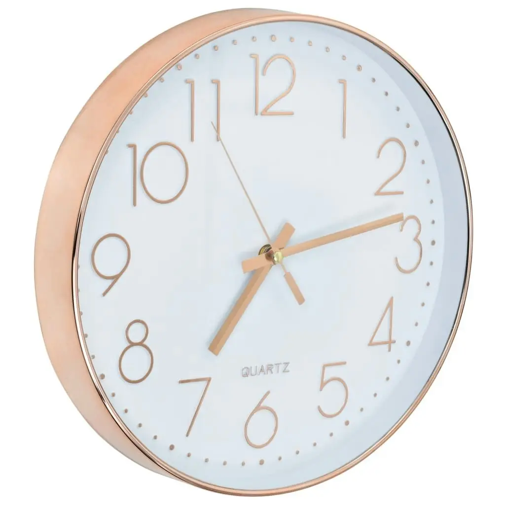 Wall Clock 30 cm Rose Gold 50633