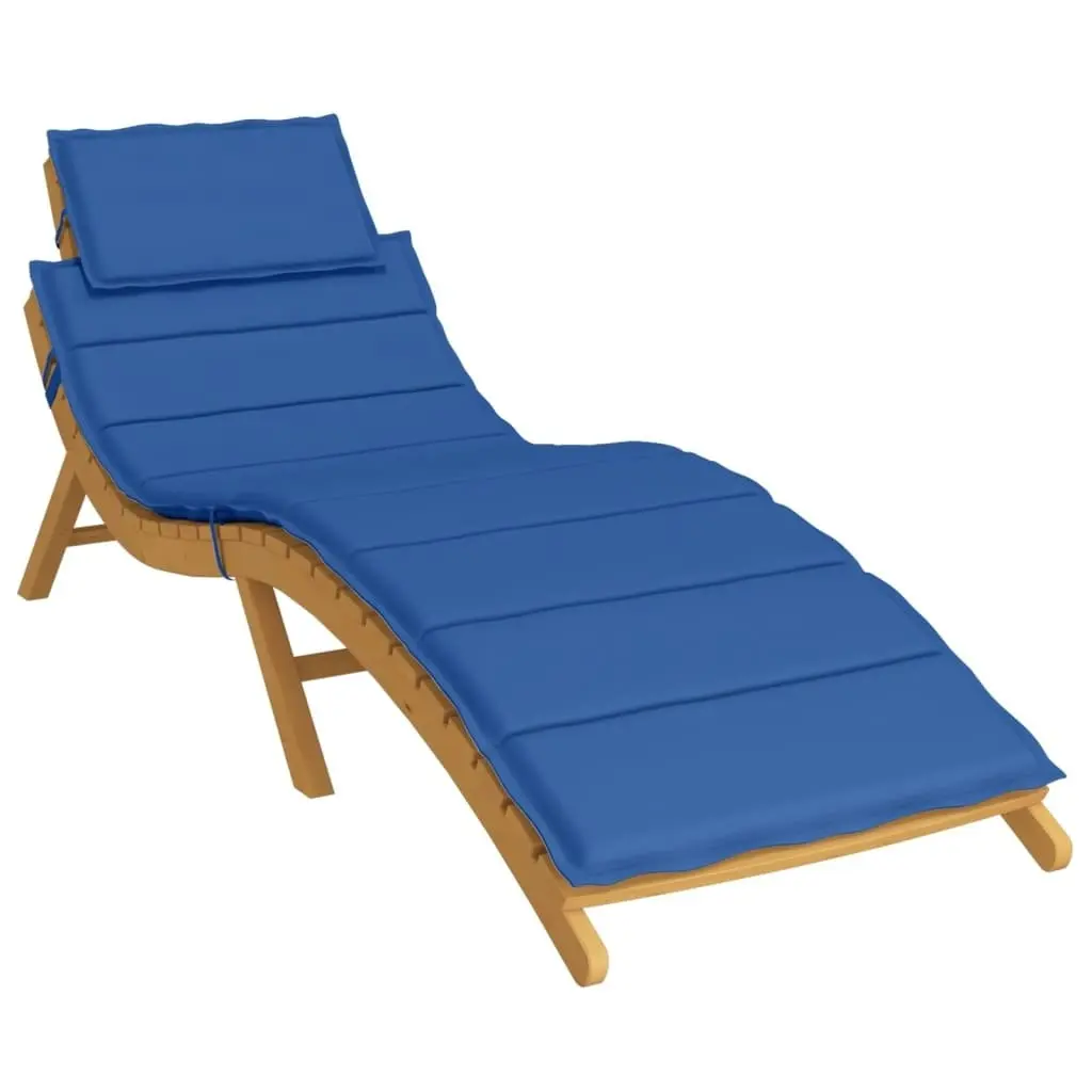 Sun Lounger Cushion Royal Blue 186x58x3cm Oxford Fabric 314168