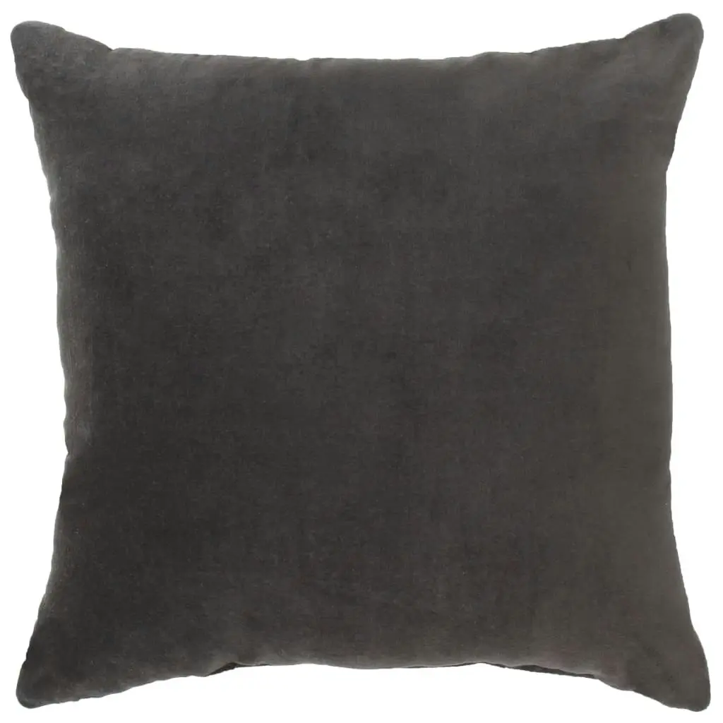 Cushions Cotton Velvet 2 pcs 45x45 cm Anthracite 284042