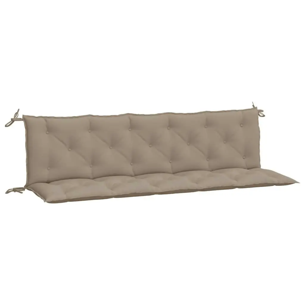 Garden Bench Cushions 2pcs Taupe 180x50x7cm Oxford Fabric 361724