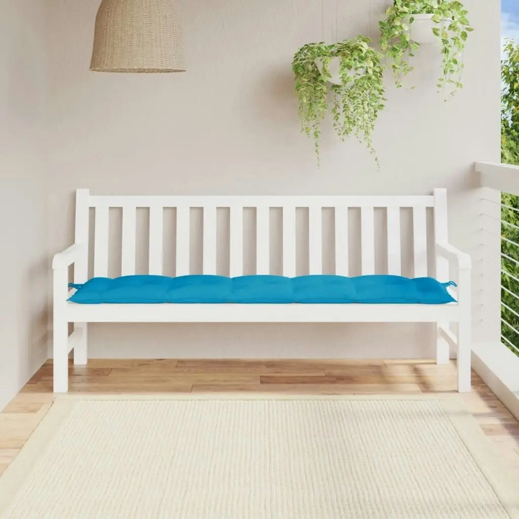 Garden Bench Cushion Light Blue 180x50x7 cm Oxford Fabric 314972