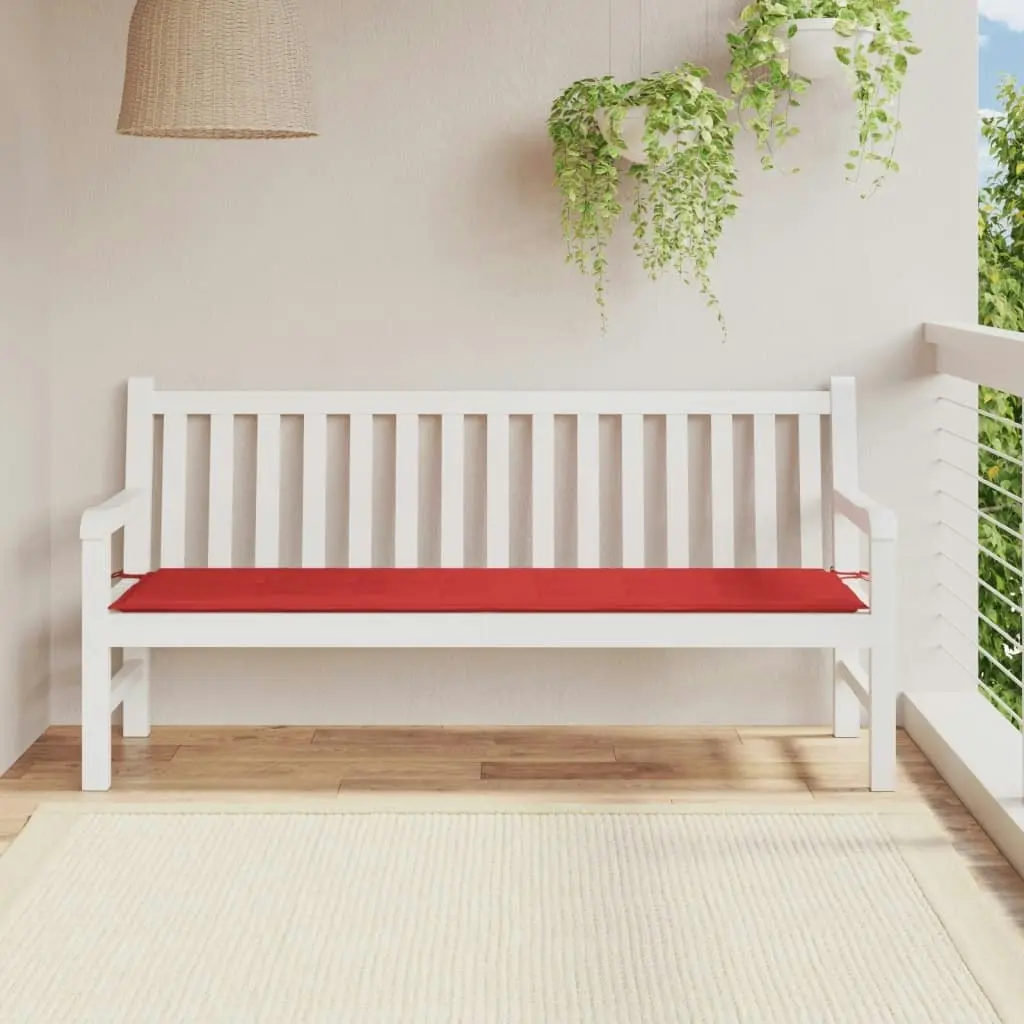 Garden Bench Cushion Red 180x50x3 cm Oxford Fabric 43212