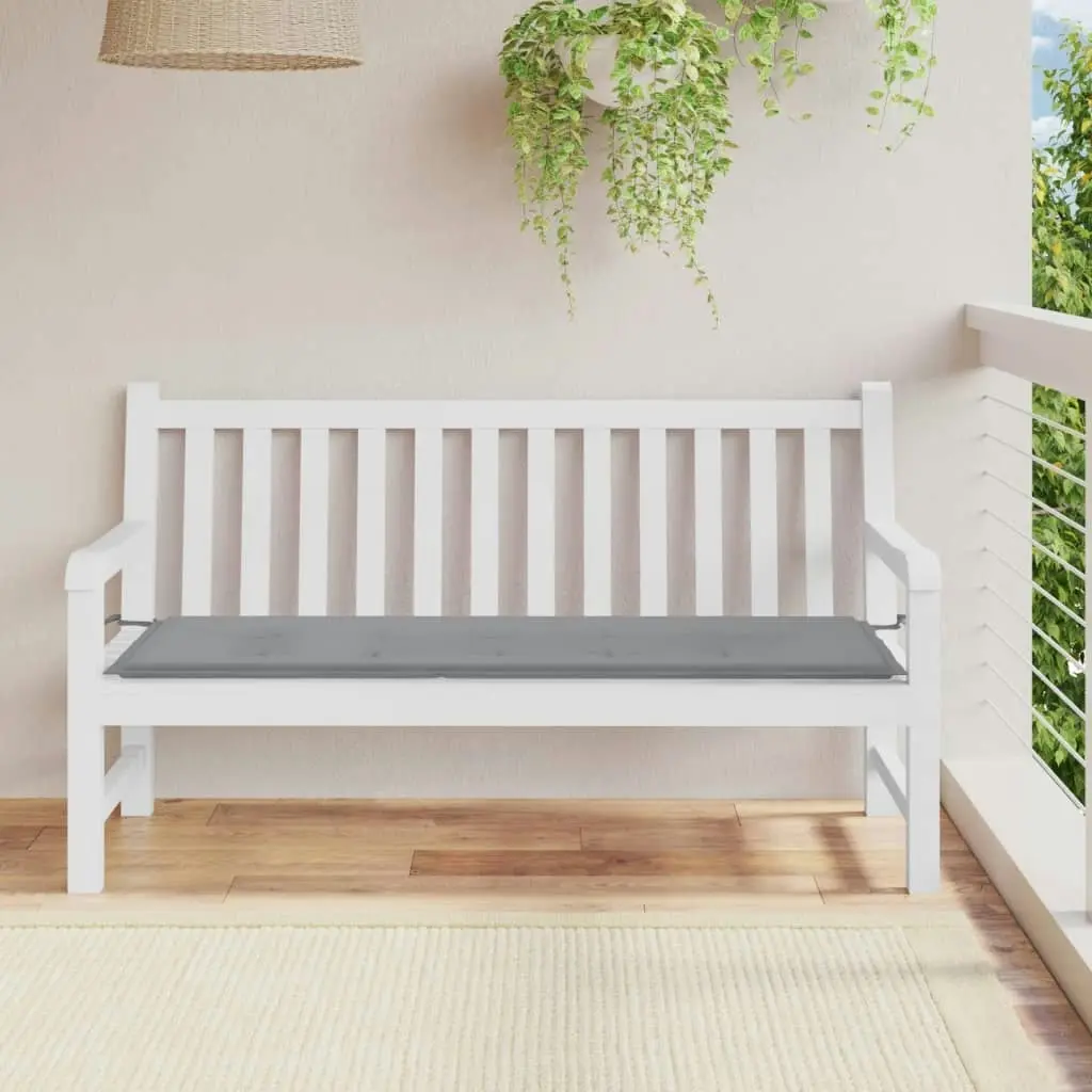 Garden Bench Cushion Grey 150x50x3 cm Oxford Fabric 43195