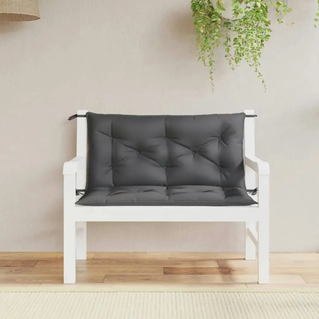 Garden Bench Cushions 2 pcs Anthracite 100x50x7 cm Oxford Fabric 361659