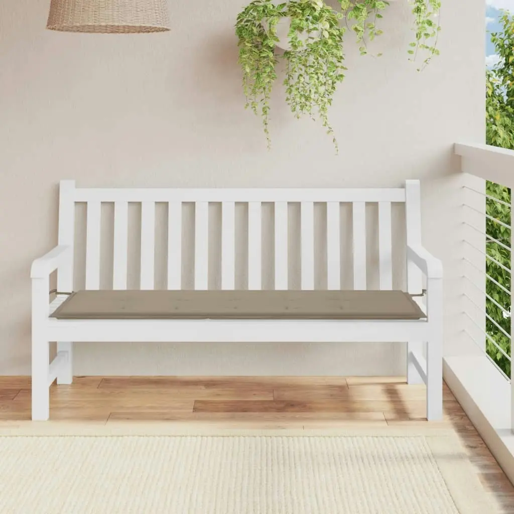 Garden Bench Cushion Taupe 150x50x3 cm Oxford Fabric 47623