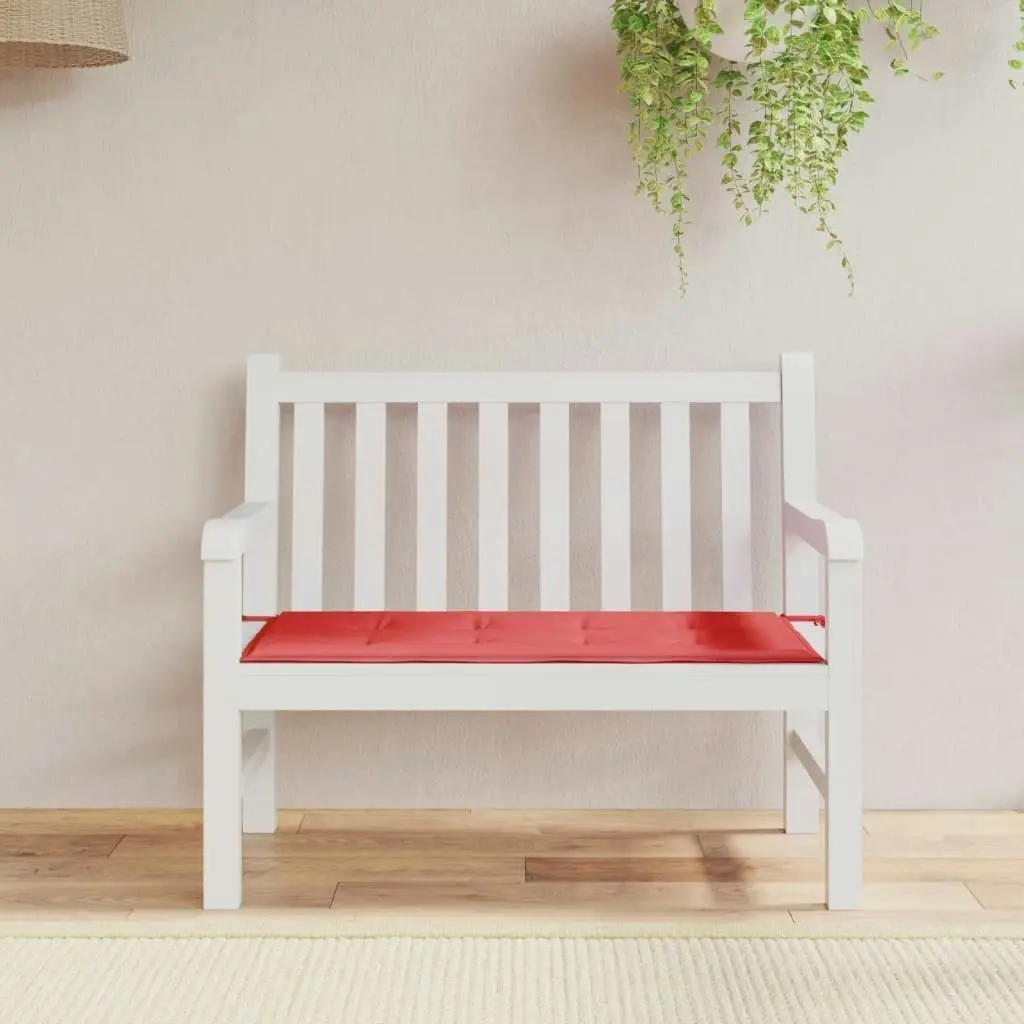 Garden Bench Cushion Red 120x50x3 cm Oxford Fabric 43210