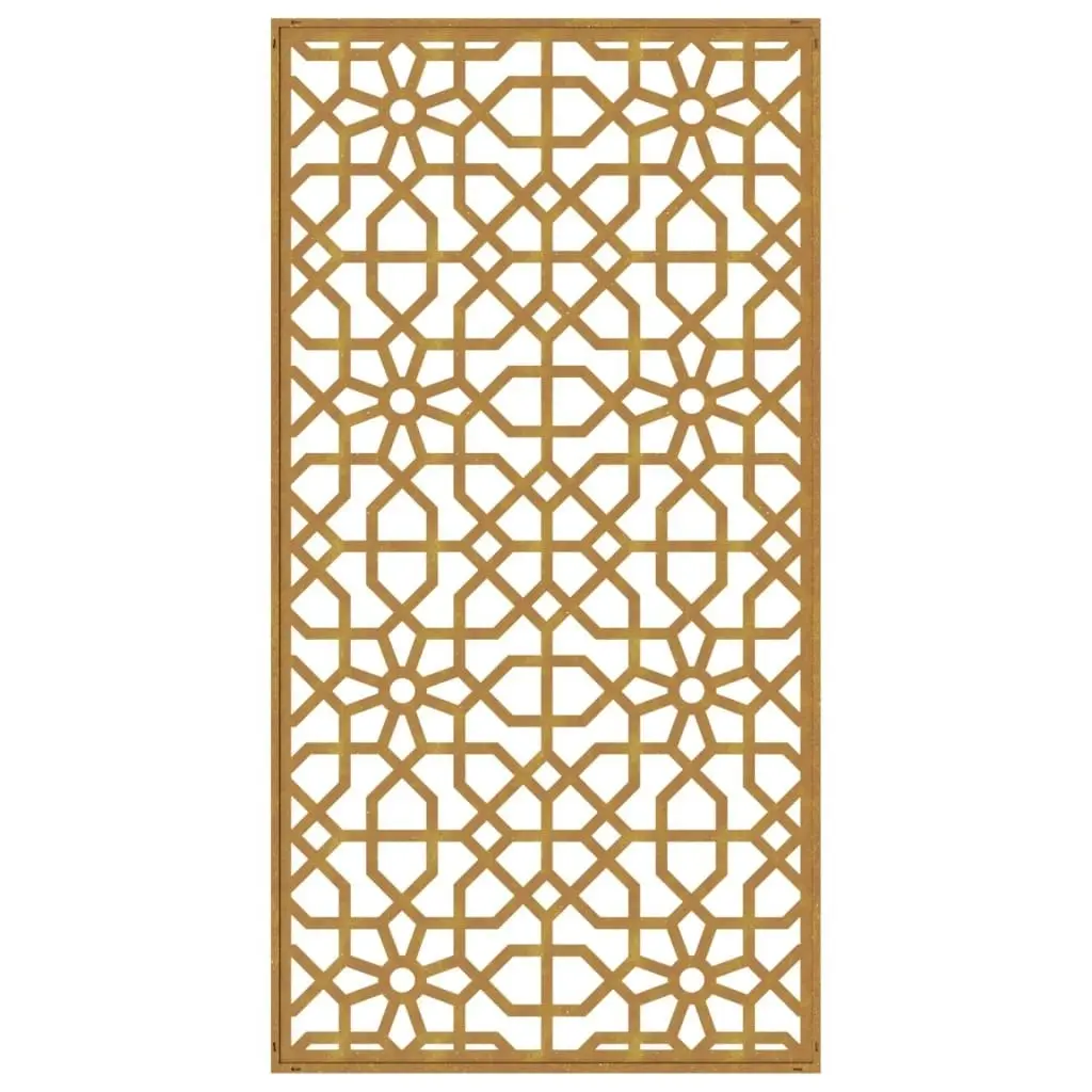 Garden Wall Decoration 105x55 cm Corten Steel Moorish Design 824477