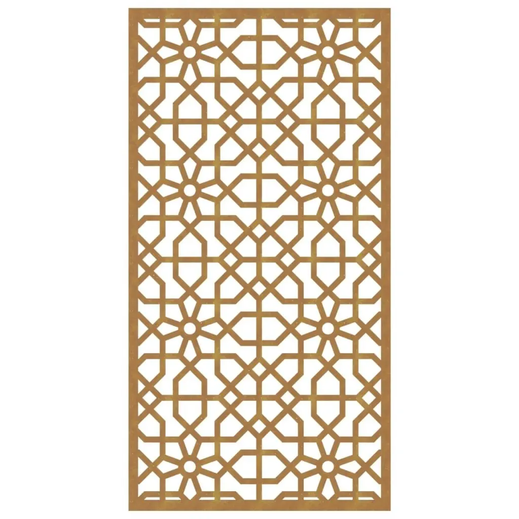 Garden Wall Decoration 105x55 cm Corten Steel Moorish Design 824477