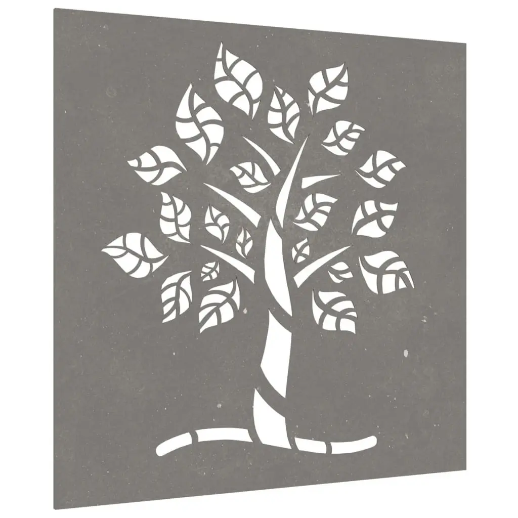 Garden Wall Decoration 55x55 cm Corten Steel Tree Design 824505