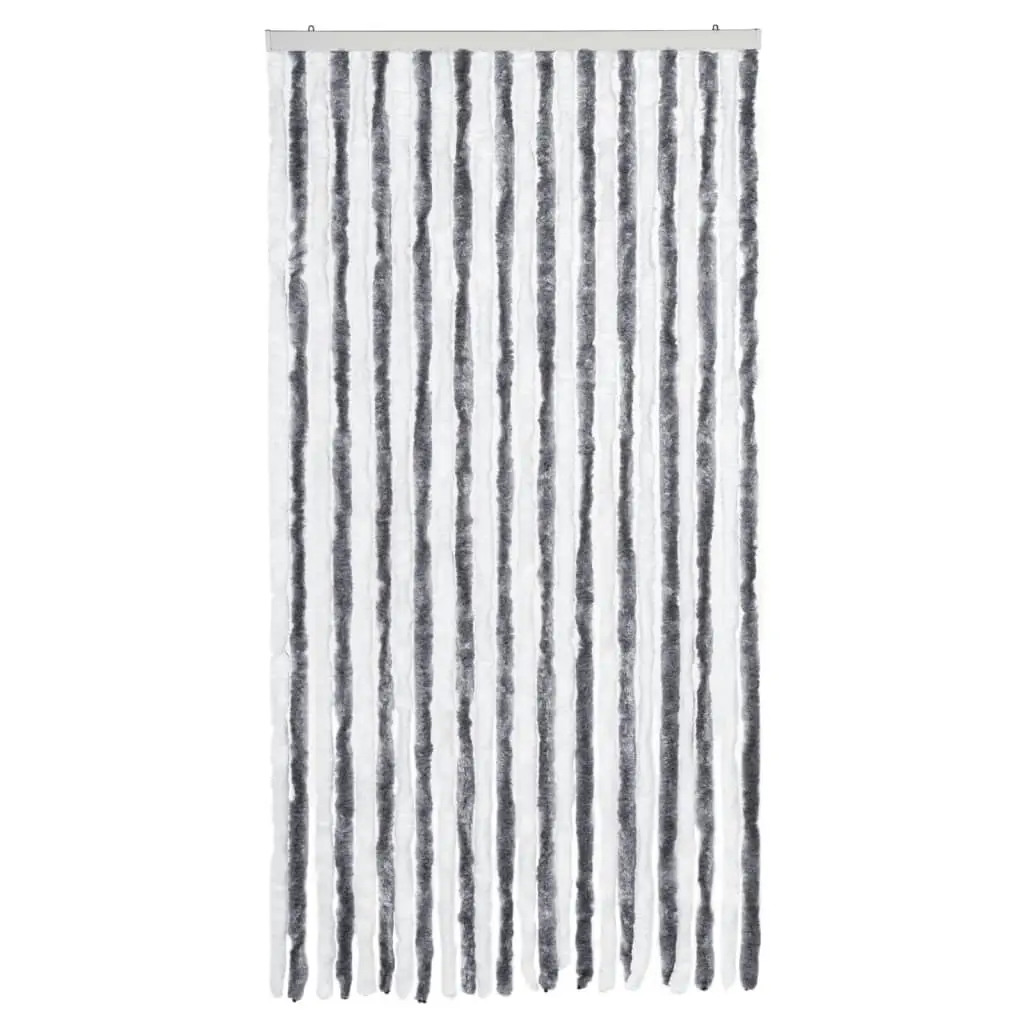 Insect Curtain Grey and White 100x220 cm Chenille 241225