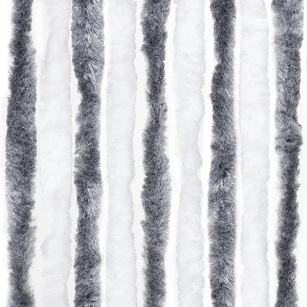 Insect Curtain Grey and White 100x220 cm Chenille 241225