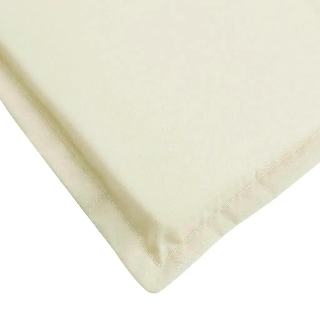 Sun Lounger Cushion Cream 200x70x3cm Oxford Fabric 314220