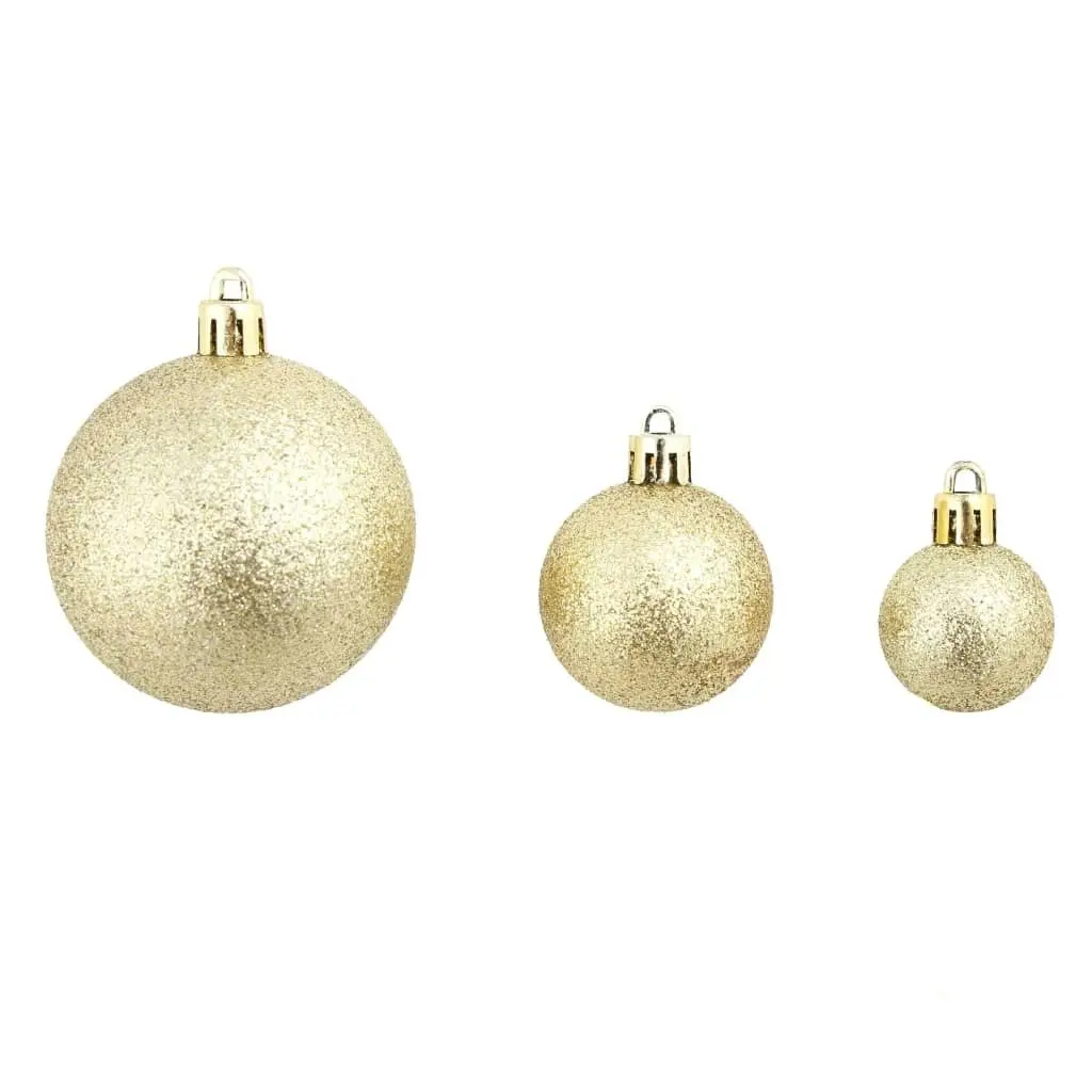 100 Piece Christmas Ball Set 3/4/6 cm Gold 245708