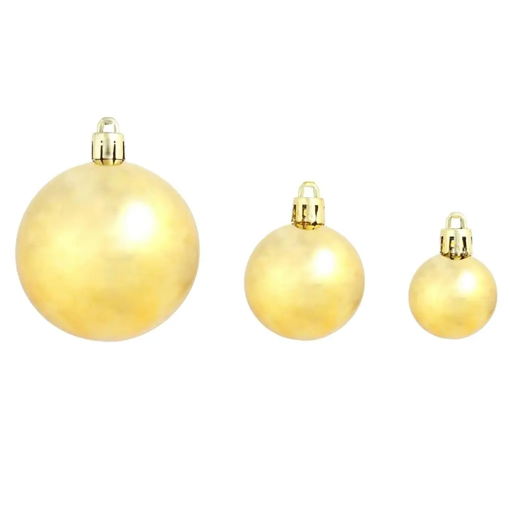 100 Piece Christmas Ball Set 3/4/6 cm Gold 245708