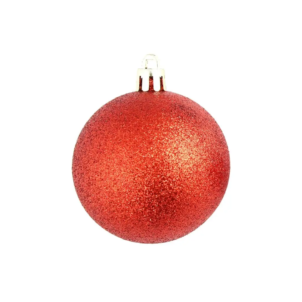 100 Piece Christmas Ball Set 3/4/6 cm Red 245710