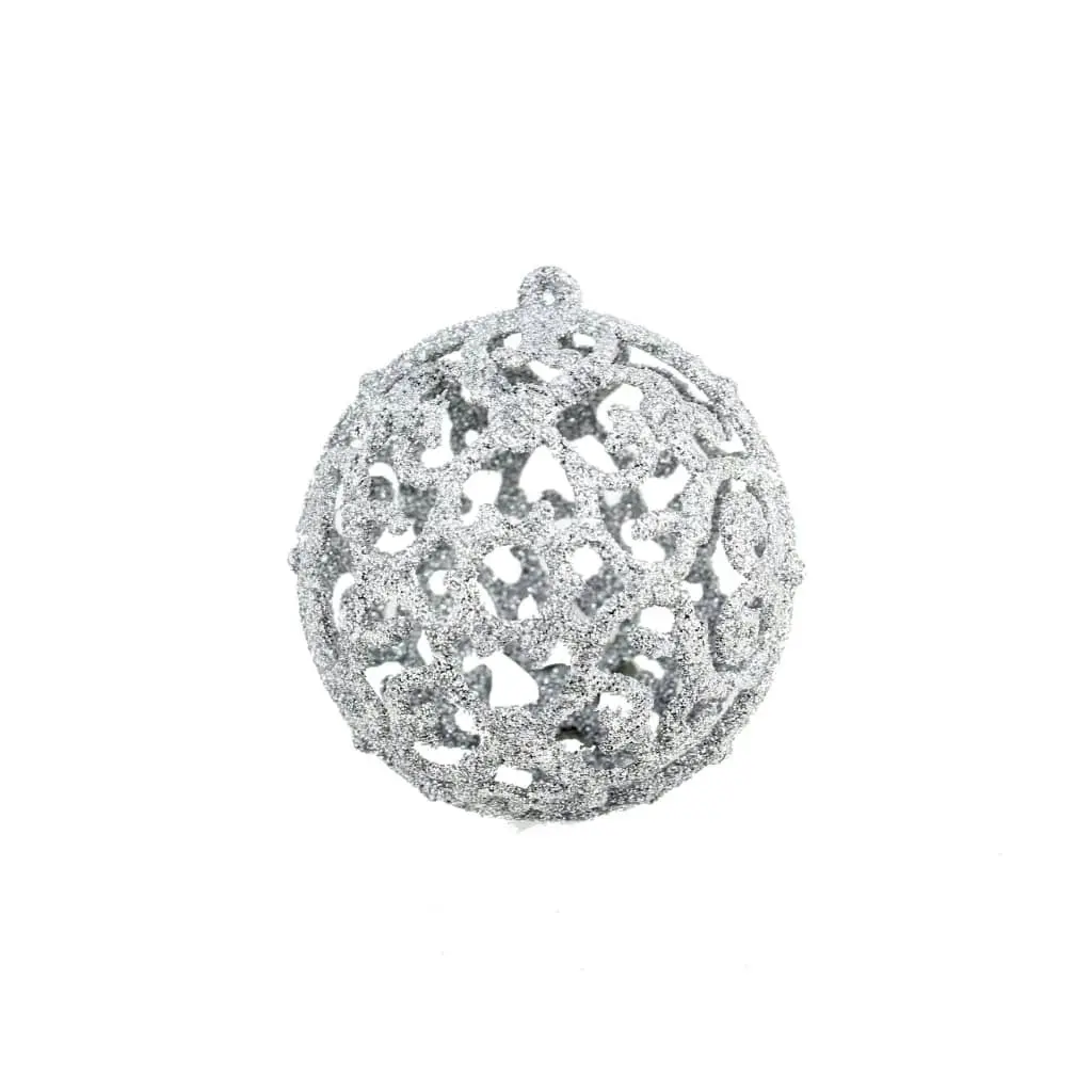 100 Piece Christmas Ball Set 3/4/6 cm Silver 245712