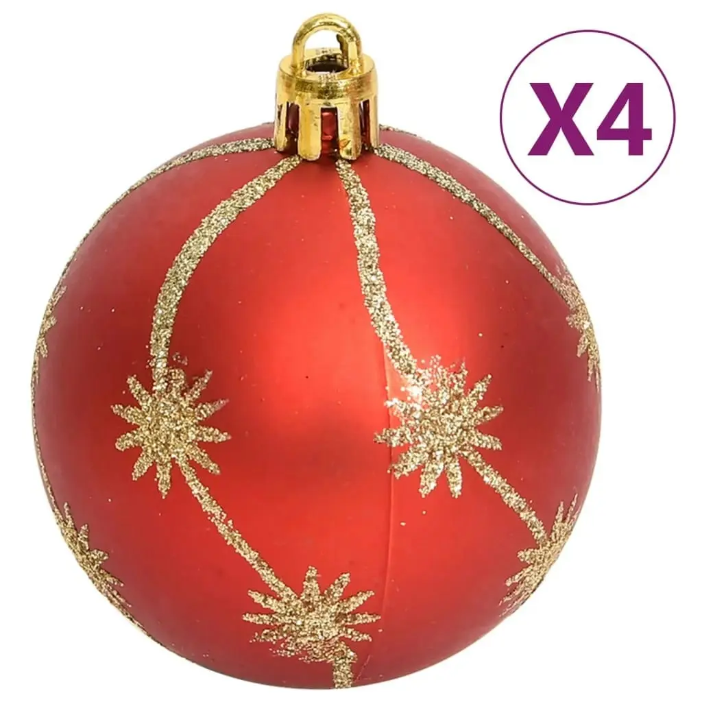 108 Piece Christmas Bauble Set Gold and Red 330091