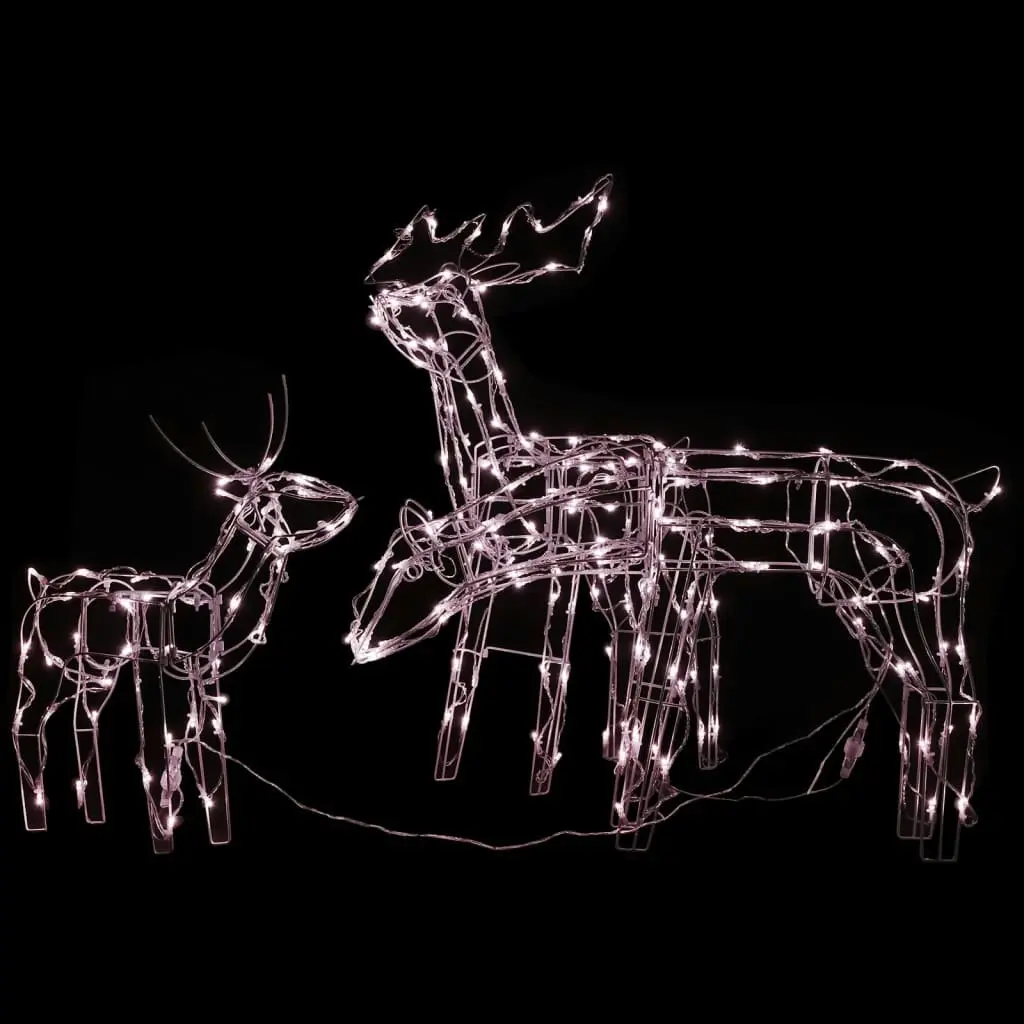 3 Piece Christmas Light Display Reindeers 229 LEDs 289962