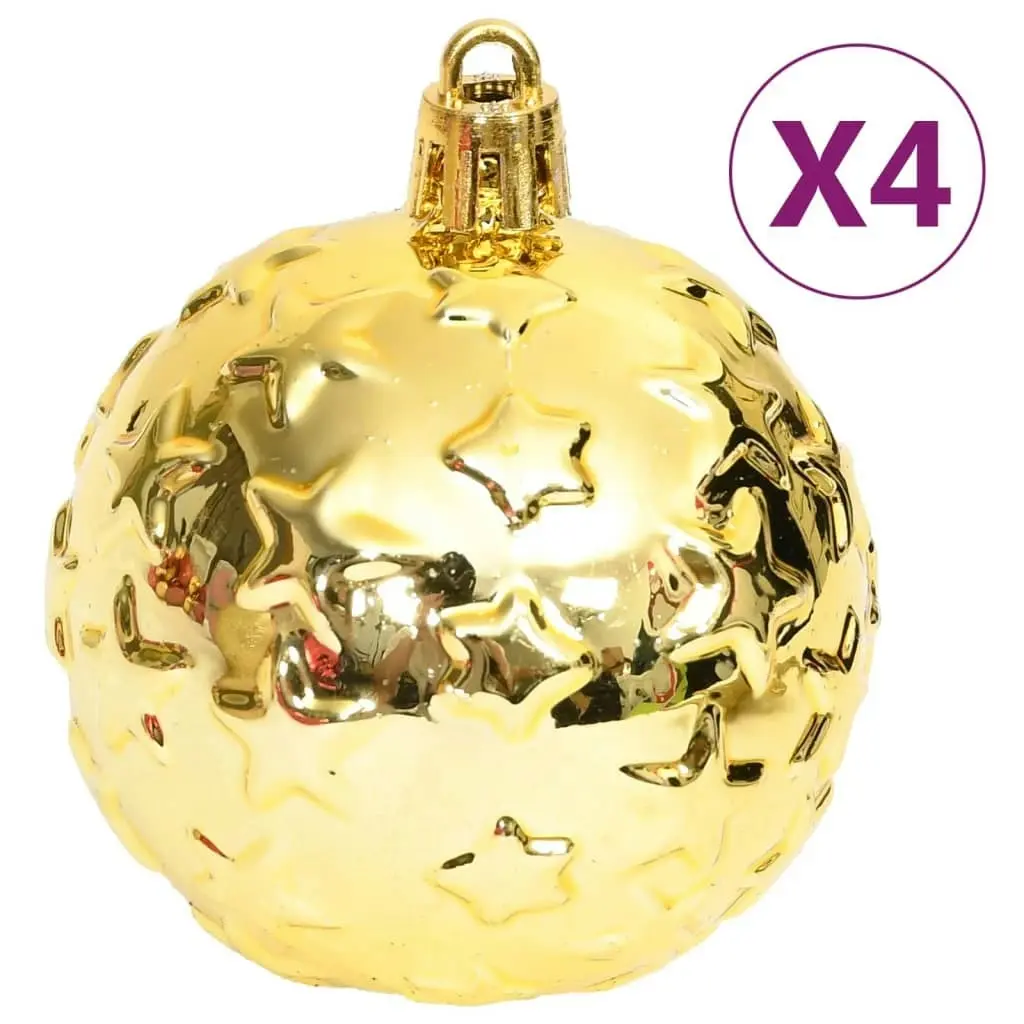 70 Piece Christmas Bauble Set Gold and Red 330088