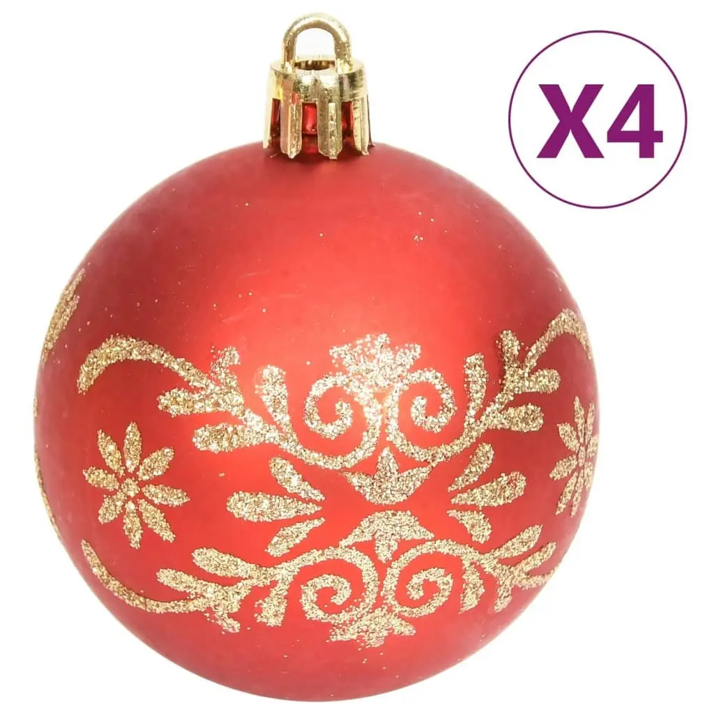 70 Piece Christmas Bauble Set Gold and Red 330088