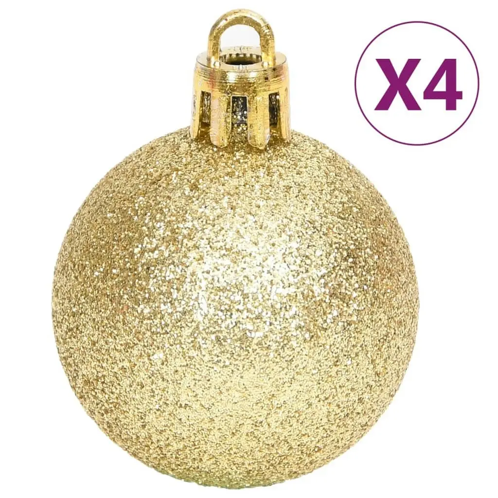 70 Piece Christmas Bauble Set Gold and Red 330088