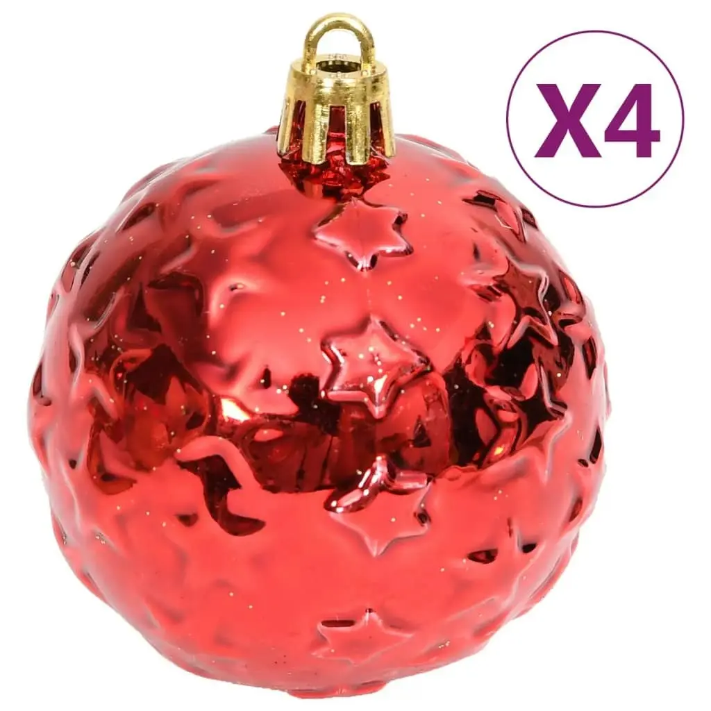 70 Piece Christmas Bauble Set Gold and Red 330088