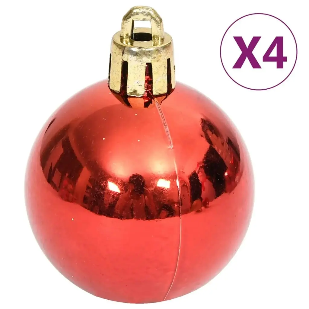 70 Piece Christmas Bauble Set Gold and Red 330088