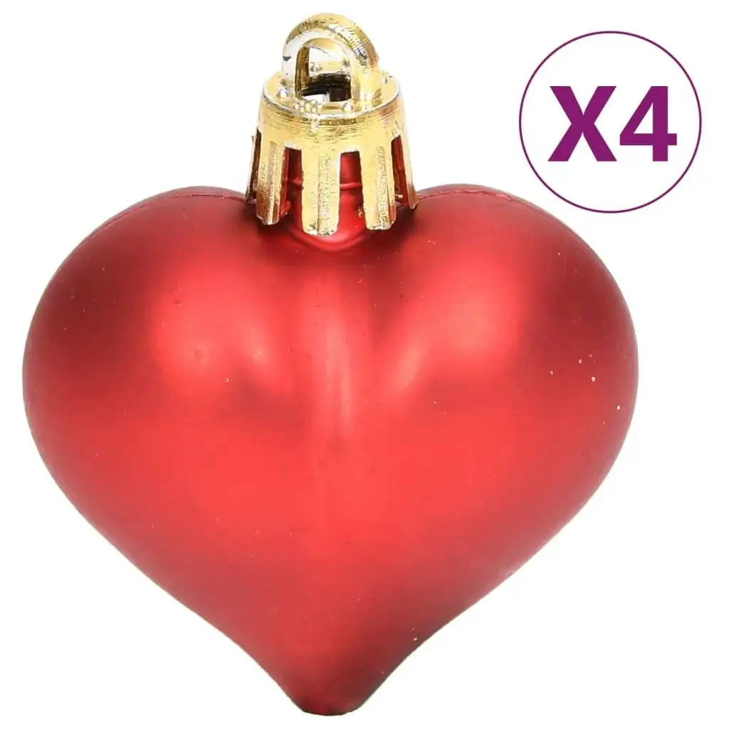 70 Piece Christmas Bauble Set Gold and Red 330088