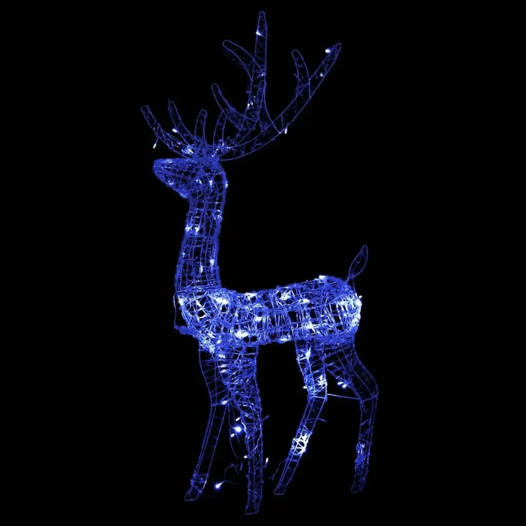 Acrylic Reindeer Christmas Decorations 2 pcs 120 cm Blue 3154348