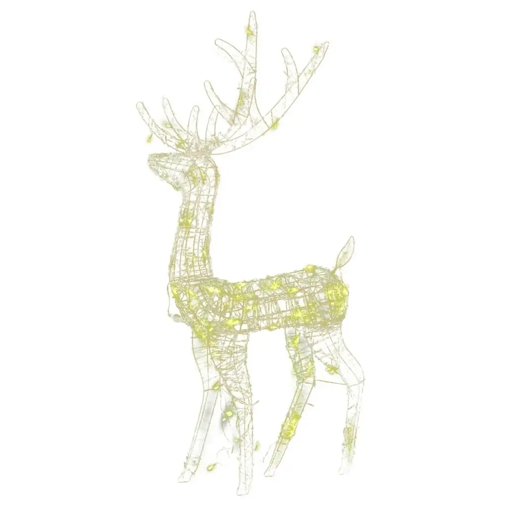 Acrylic Reindeer Christmas Decorations 3 pcs 120 cm Warm White 3154343