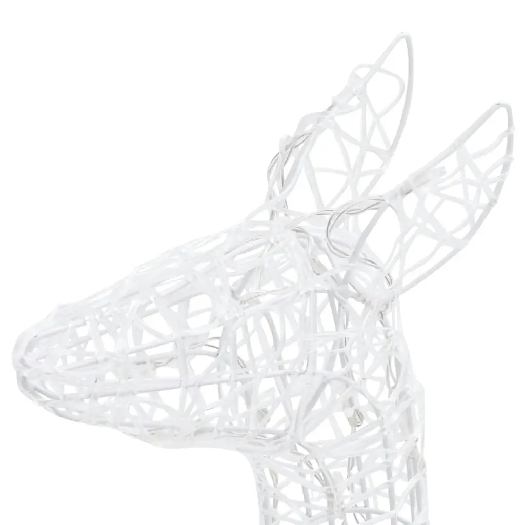 Acrylic Reindeer Family Christmas Decoration 300 LED Blue 329795