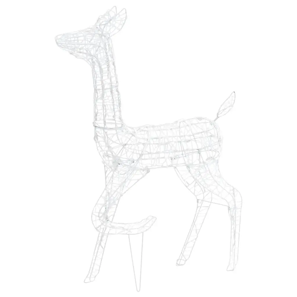 Acrylic Reindeer Family Christmas Decoration 300 LED Blue 329795