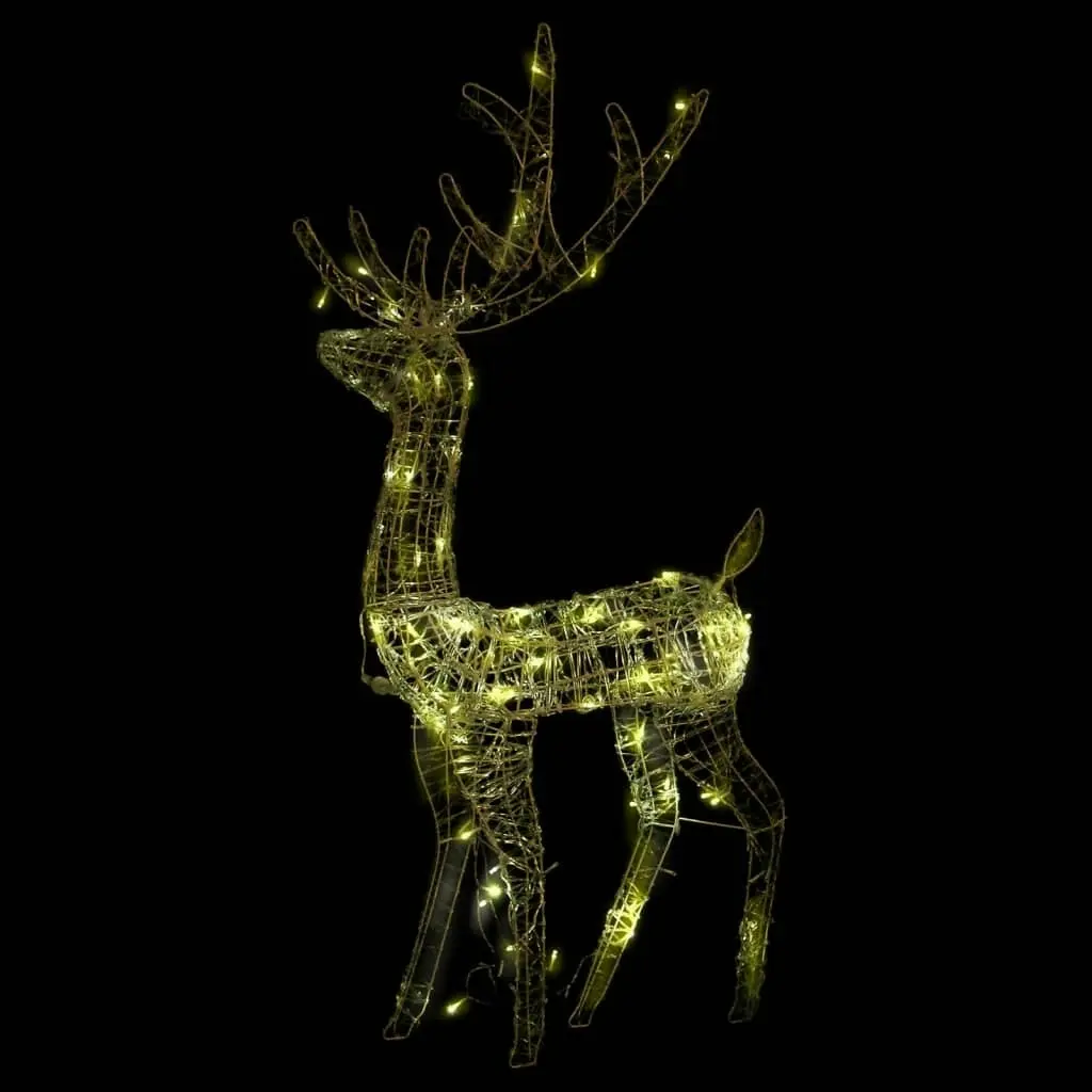 Acrylic Reindeer Christmas Decorations 2 pcs 120 cm Warm White 3154342