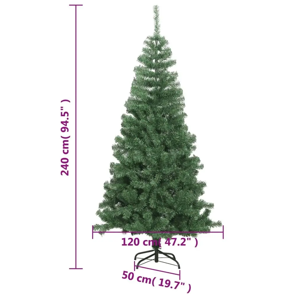 Artificial Christmas Tree L 240 cm Green 244192