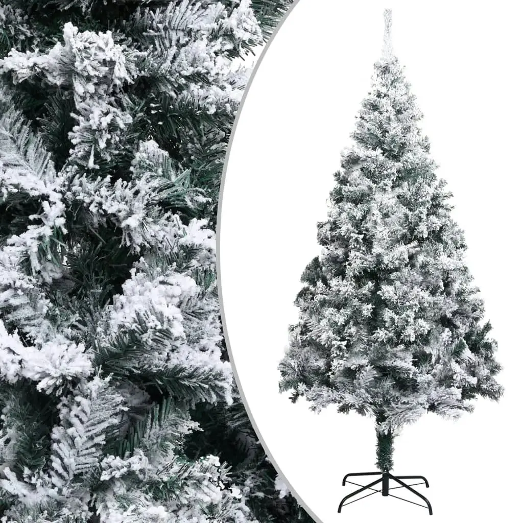 Artificial Christmas Tree LEDs&Ball Set&Flocked Snow Green 300 cm 3077794