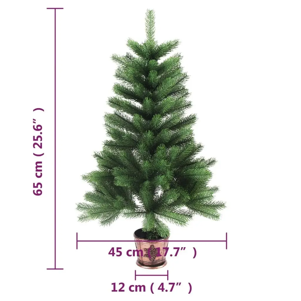 Artificial Christmas Tree Lifelike Needles 65 cm Green 284326