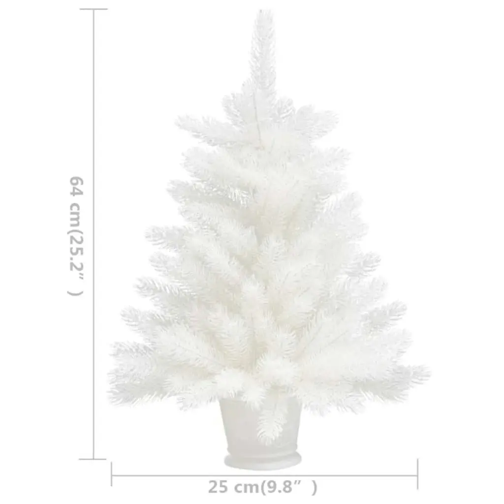 Artificial Christmas Tree Lifelike Needles White 65 cm 321019