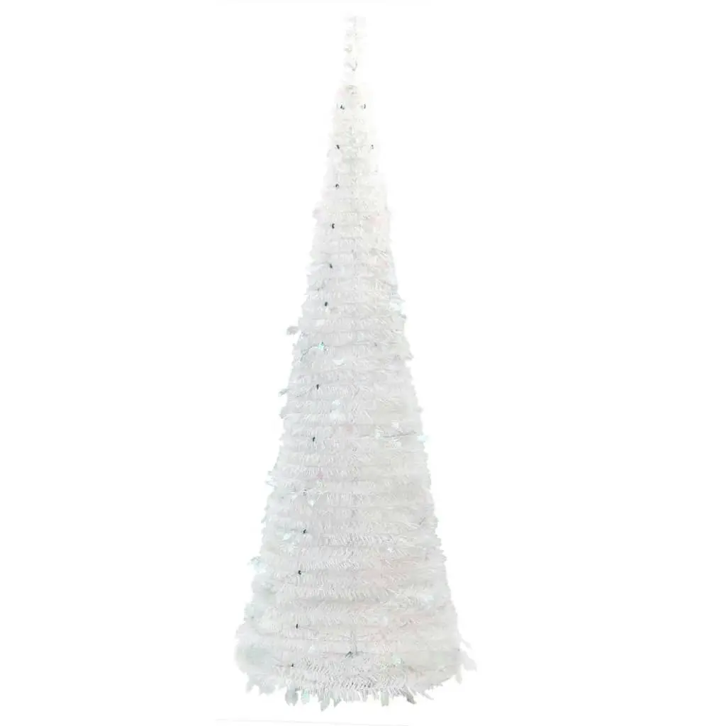 Artificial Christmas Tree Pop-up 200 LEDs White 210 cm 357755