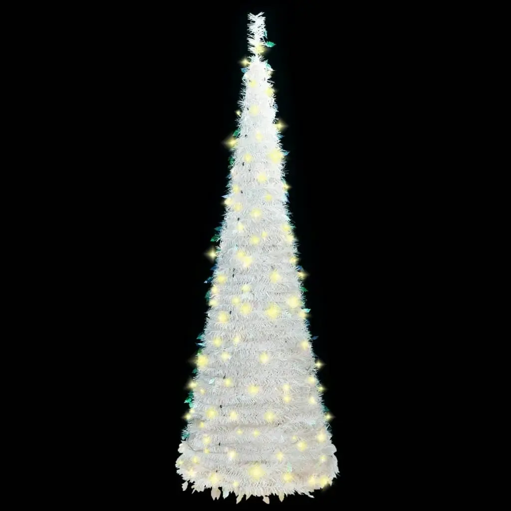 Artificial Christmas Tree Pop-up 200 LEDs White 210 cm 357755