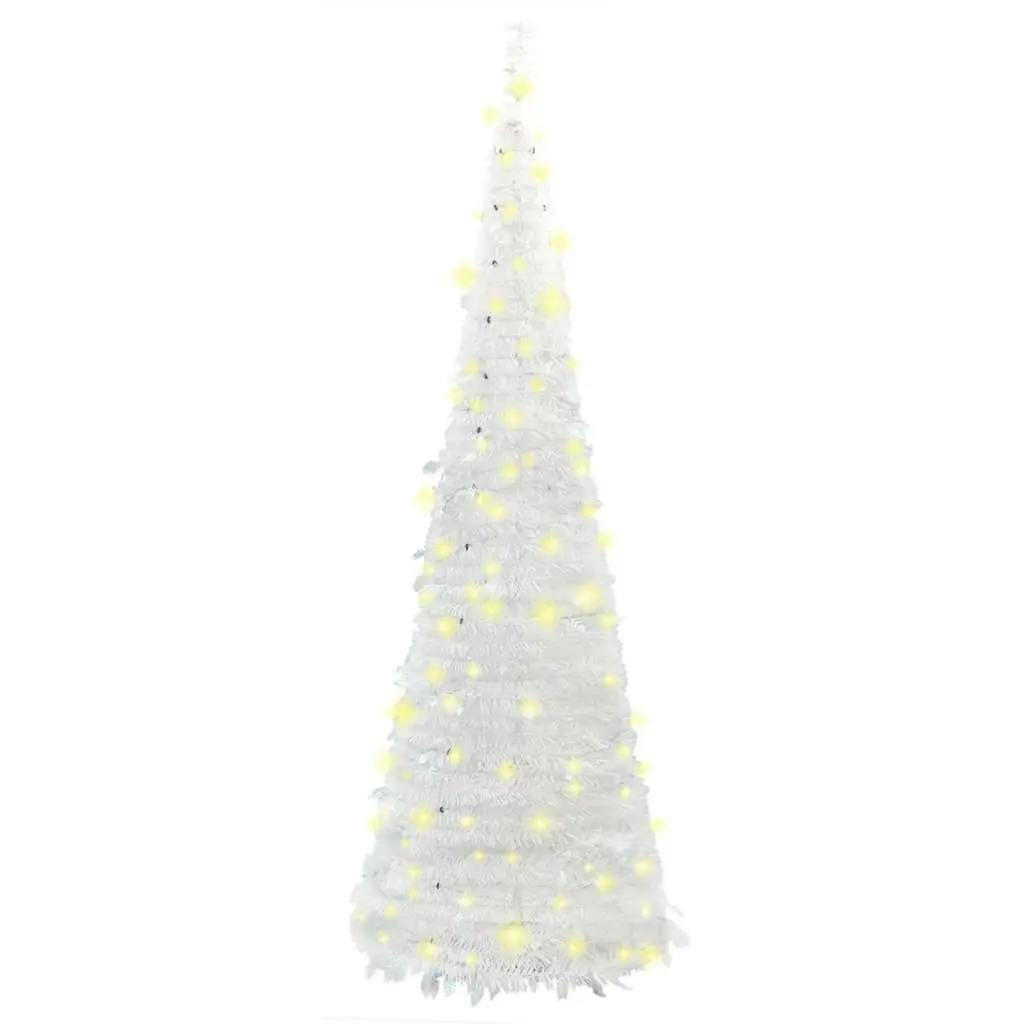 Artificial Christmas Tree Pop-up 200 LEDs White 210 cm 357755