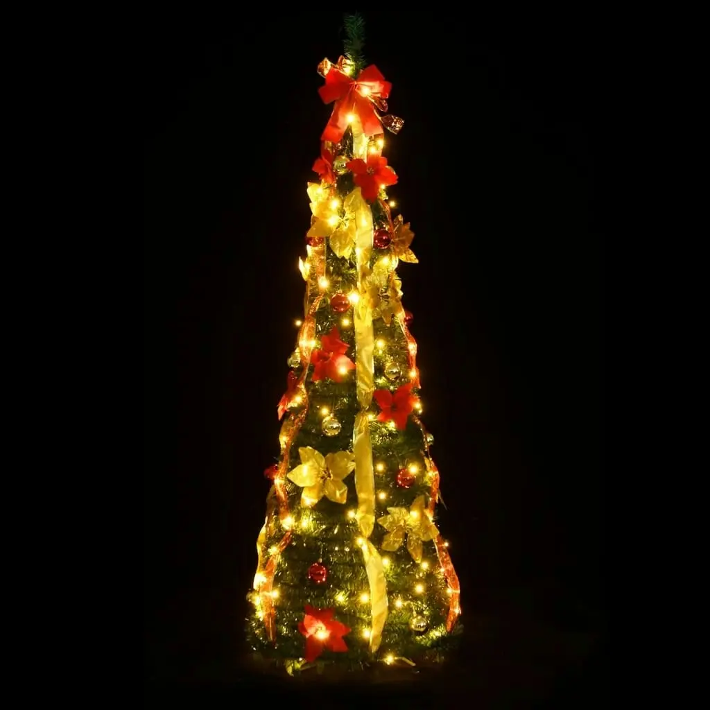 Artificial Christmas Tree Pop-up 150 LEDs Green 180 cm 357762