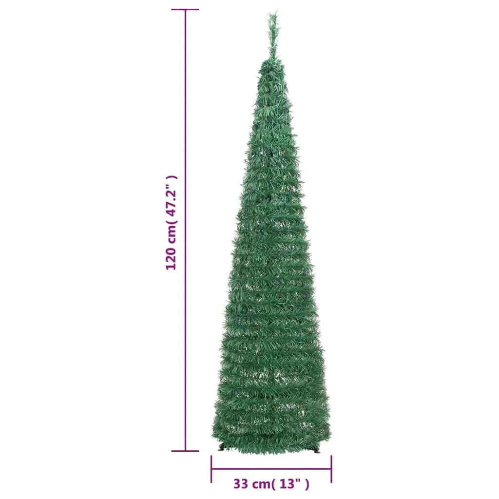 Artificial Christmas Tree Pop-up 50 LEDs Green 120 cm 357751