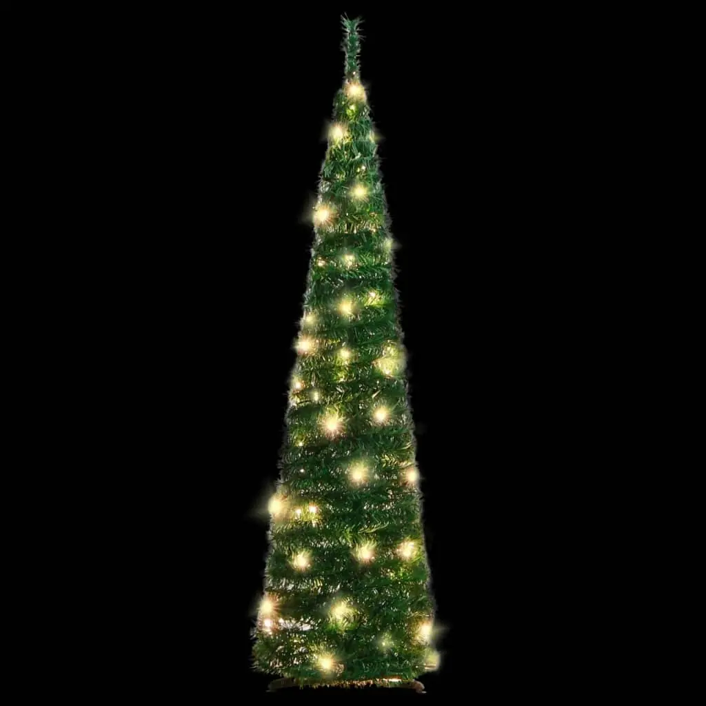 Artificial Christmas Tree Pop-up 50 LEDs Green 120 cm 357751