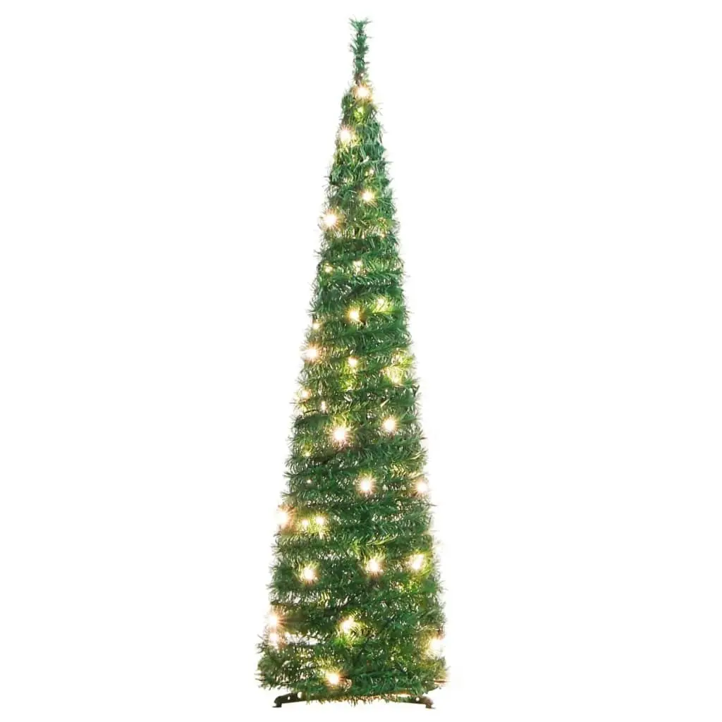 Artificial Christmas Tree Pop-up 50 LEDs Green 120 cm 357751