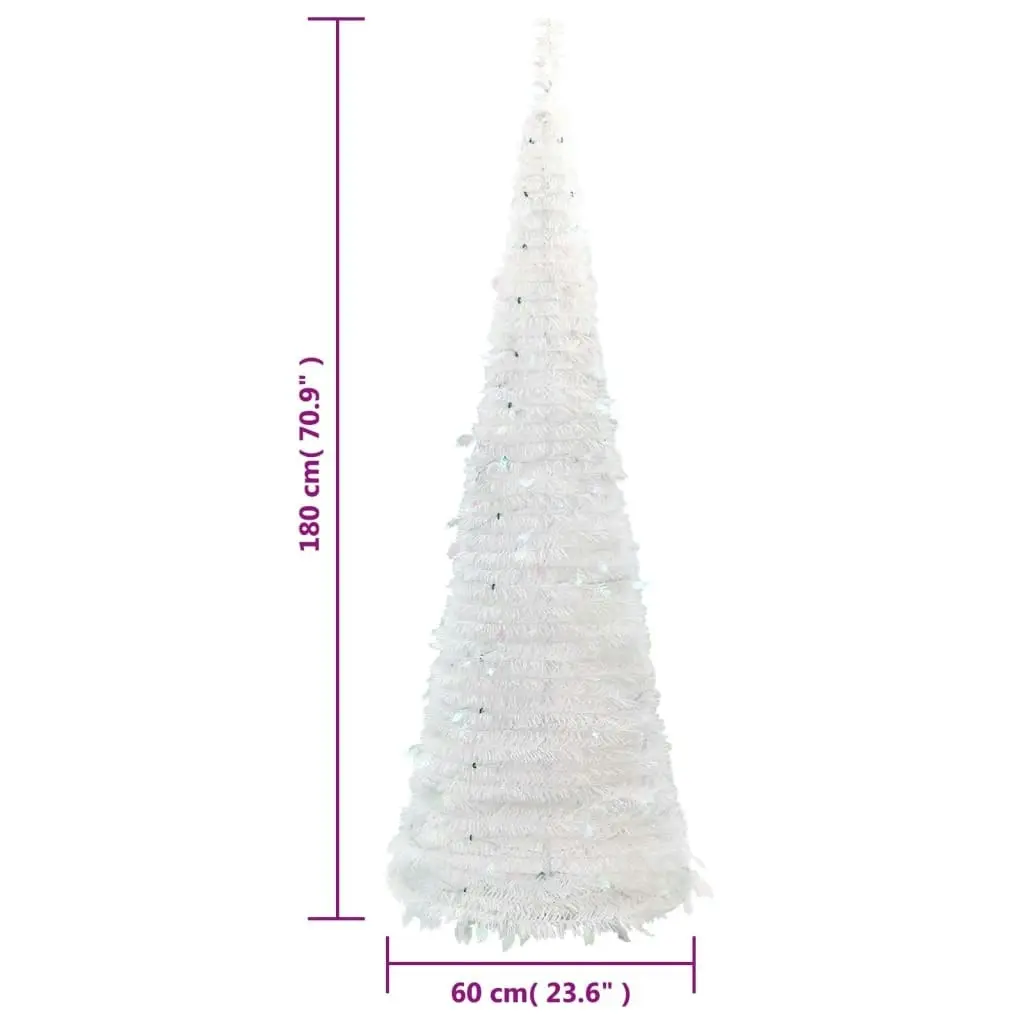 Artificial Christmas Tree Pop-up 150 LEDs White 180 cm 357754